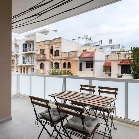 Modern 3br Stylish With Large Balcony - Close To St Julians And St Georges Bay